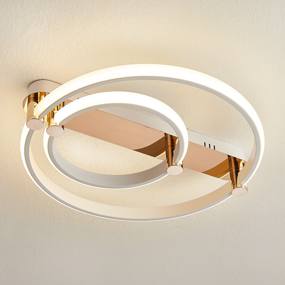 Plafonnier rond Mentha 2 lumières à température de couleur réglable