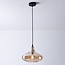 Lampe suspendue à 1 lumière Trinidad avec verre ambré - variante 1