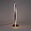 Lampe à poser design torsadée Rizar - nickel satiné