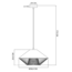 Lampe à suspension moderne Aiva - noire