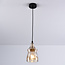 Lampe suspendue à 1 lumière Trinidad avec verre ambré - variante 2