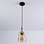 Lampe suspendue à 1 lumière Trinidad avec verre ambré - variante 2