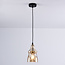 Lampe suspendue à 1 lumière Trinidad avec verre ambré - variante 2