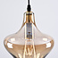 Lampe suspendue à 1 lumière Trinidad avec verre ambré - variante 3