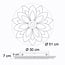 Plafonnier Acis - design floral à température de couleur réglable