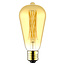 Lampe 4.5W avec filament croisé, 2200K, verre ambré, Ø64 - dimmable