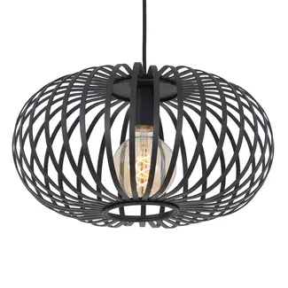 Lampe suspendue à 1 lumière Sole - noir