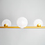 Suspension design avec verre blanc laiteux, 6 lumières - Marcus