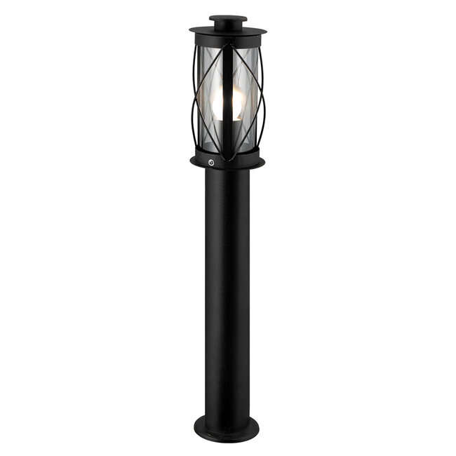 Lampadaire extérieur noir rustique Lucia - 60 cm
