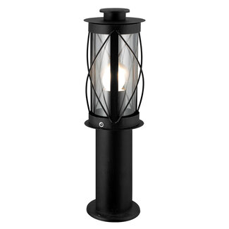 Lampadaire extérieur noir rustique Lucia - 40 cm