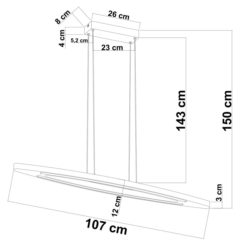 Suspension Jimmy en bois avec LED intégrée, à intensité variable