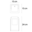Lampe de table rechargeable Luxor - aspect bois