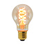 Jeu de cordons avec ampoules de 4 watts avec spirale ADN et verre ambré : option dimmable