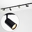 Kit rail monophasé de 1,5 mètre et spots Jill, noir