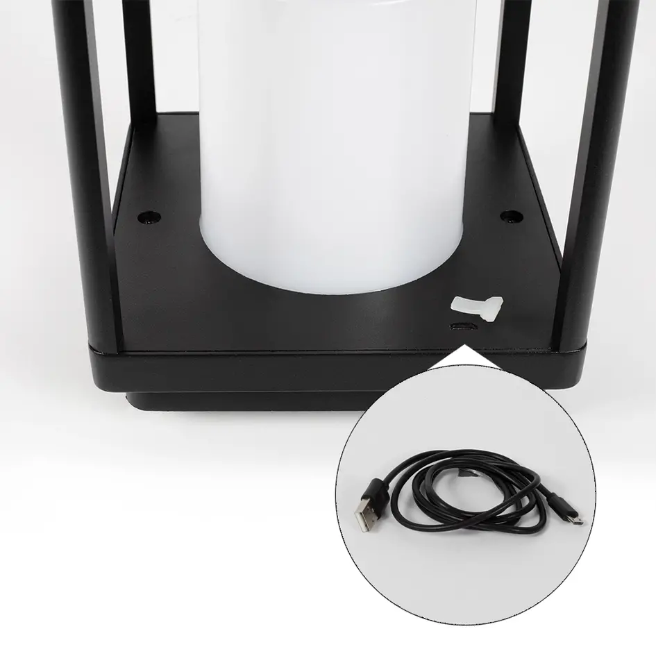 Lampe à poser rechargeable Luxor avec LED intégrée
