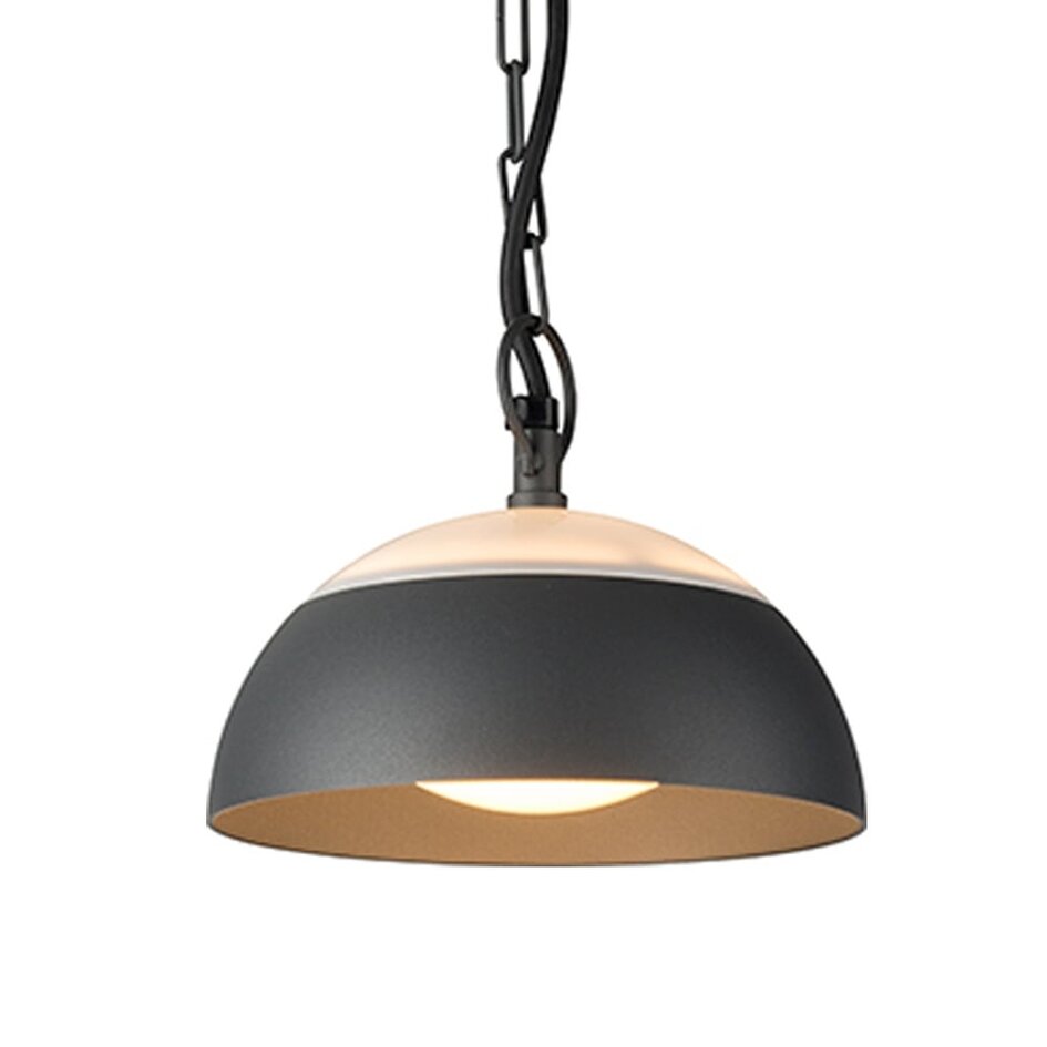 Lampe suspendue d'extérieur Jovi avec LED intégrées - noir