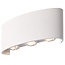 Applique murale extérieure moderne Sena - blanche avec LED intégrée