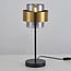 Lampe à poser Lor en verre fumé - bronze