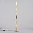 Lampadaire Locke avec armature torsadée et LED intégrée