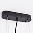 Suspension Sesto 5 lumières - noir avec détails dorés