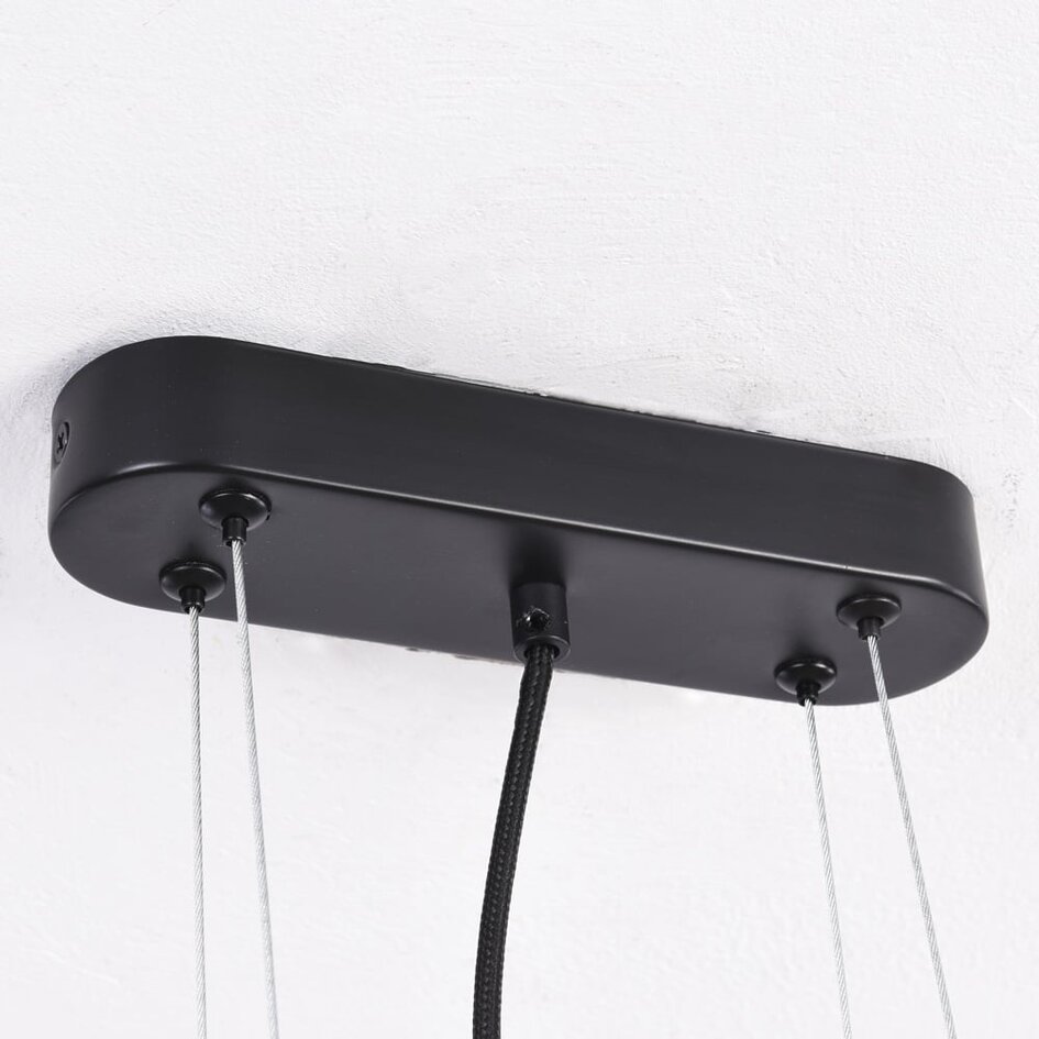 Suspension noire avec détails dorés - Sesto