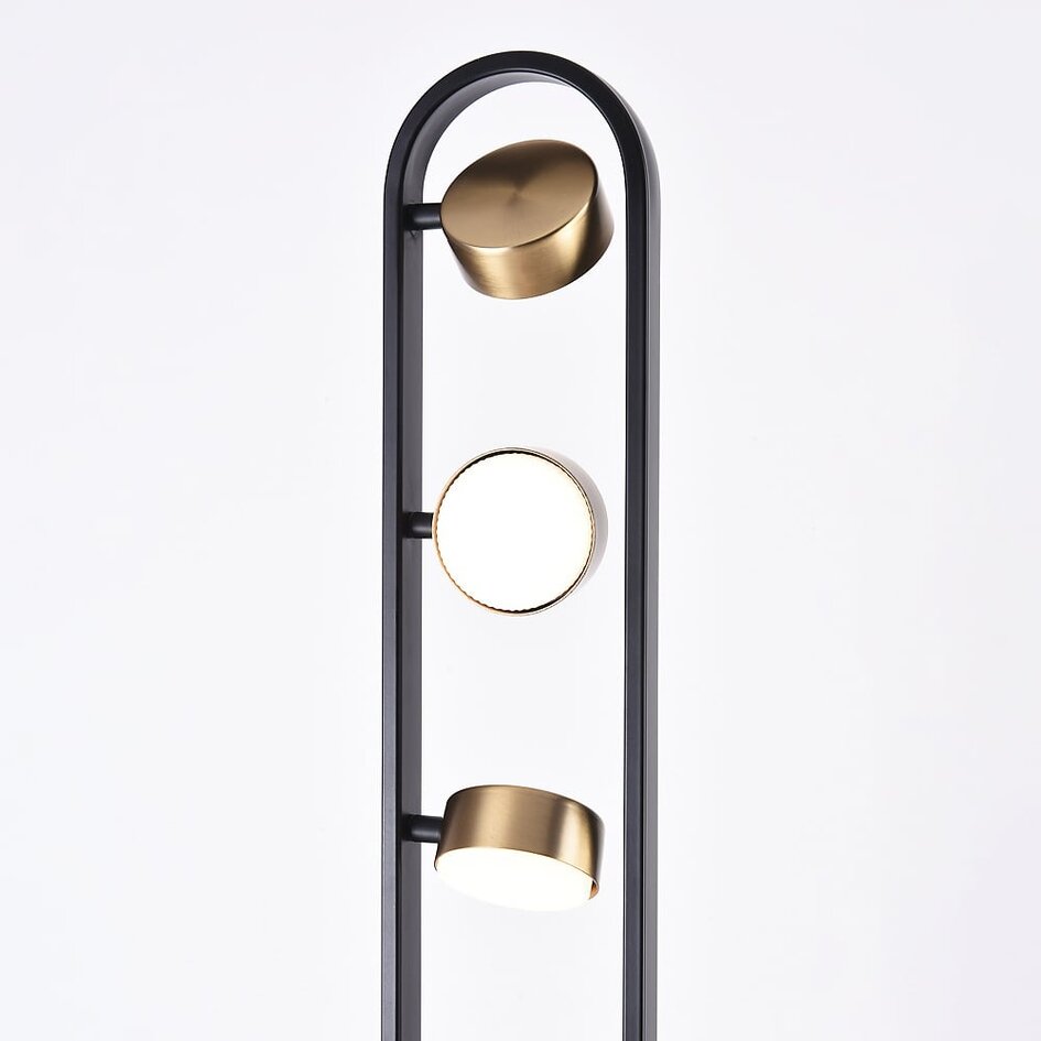 Lampadaire de luxe avec 3 spots rotatifs - Terzo