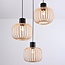Lampe suspendue en bambou, 3 lumières - Michi