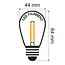 Ampoule LED de 2 watts à gradation avec douille E27 - bleue