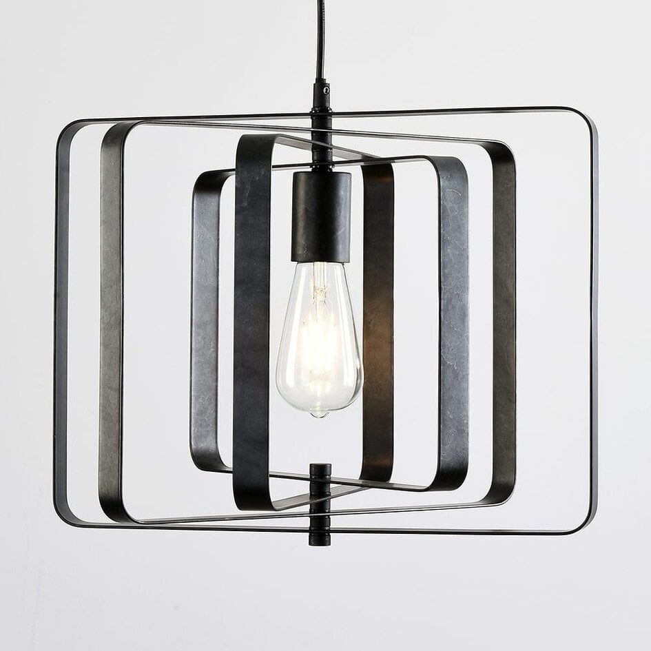 Suspension noire Mikio 1 lumière