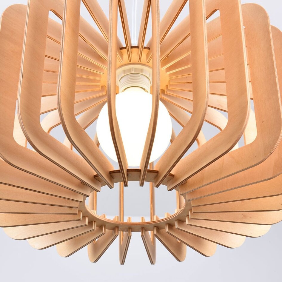 Suspension en bois ronde - Inzai