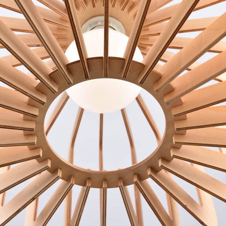 Suspension en bois ronde - Inzai