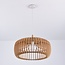 Suspension moderne en bois Itami - abat-jour à barreaux