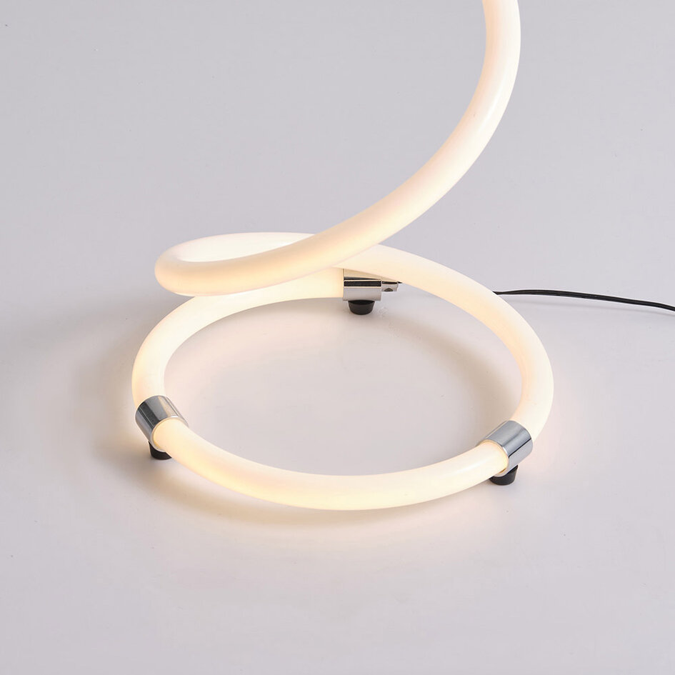 Lampadaire Viver en spirale avec LED intégrée - intensité variable