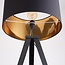 Lampadaire tripod avec abat-jour en tissu - Tessuto