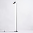 Lampadaire moderne en noir mat - Warren