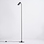 Lampadaire moderne en noir mat - Warren