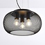 Suspension industrielle Cerise 3 lumières - métal noir avec abat-jour perforé