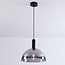 Suspension Fajen en verre fumé - abat-jour semi-ouvert
