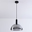 Suspension Fajen en verre fumé - abat-jour semi-ouvert