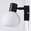 Spot mural Pilou en verre opalin - noir