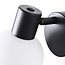Spot mural Pilou en verre opalin - noir