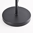 Lampadaire 3 lumières Pieta noir en verre blanc laiteux - orientable
