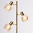 Lampadaire 3 lumières en verre ambré Pieta - orientable