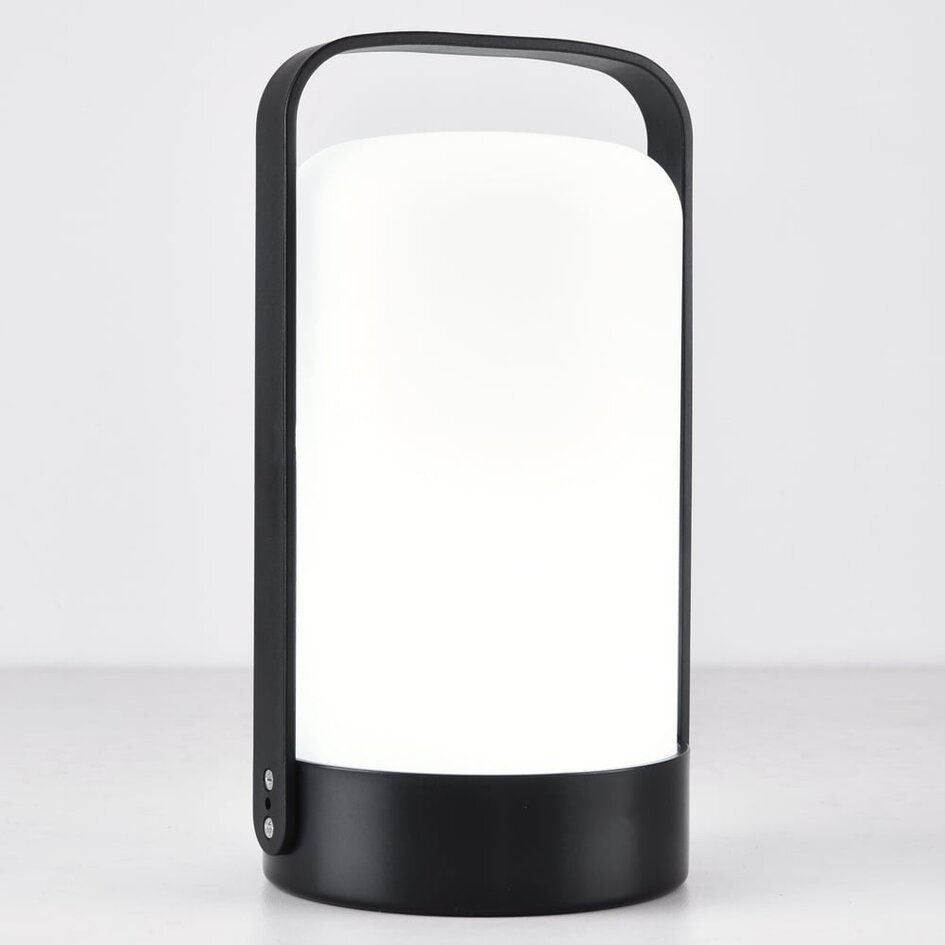Lampe à poser rechargeable Sal blanche - intensité variable RGB
