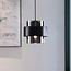 Suspension design Filia en verre fumé - noir