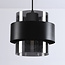 Suspension design Filia en verre fumé - noir