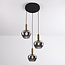 Suspension Ismay 3 lumières en forme de pomme - doré