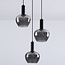 Suspension Ismay 3 lumières en forme de pomme - noir