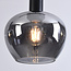 Suspension Ismay 3 lumières en forme de pomme - noir