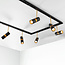 Système moderne de rails monophasés de 1,5 mètre avec spots Timeo - spot de plafond